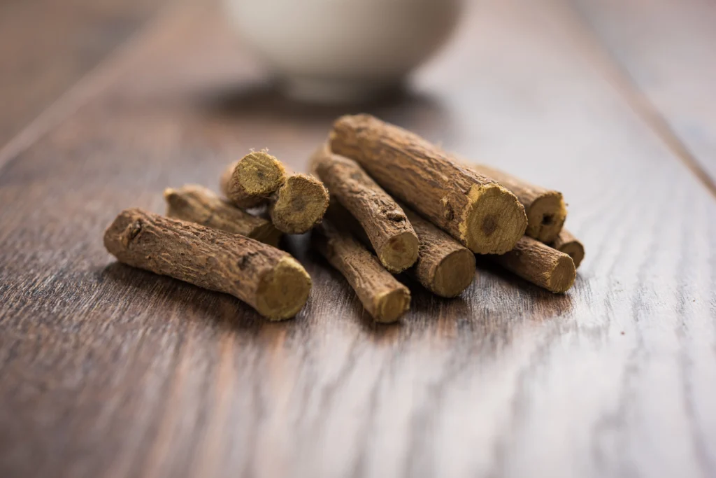 dried licorice root sticks