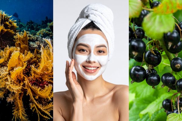 A woman applying an environmental detox mask on her face
